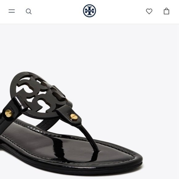 Tory Burch Shoes - Tory Burch Miller black patent leather sandal 8